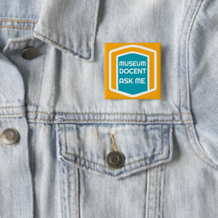 Ask Me Museum Docent Button