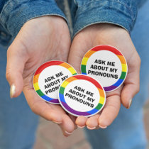 Ask Me My About Pronouns Button