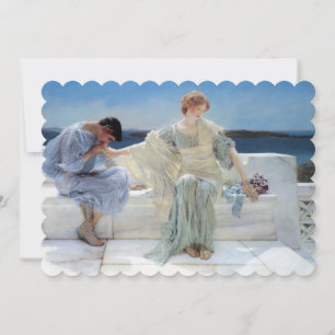Ask Me No More, Alma Tadema, Wedding Invitation
