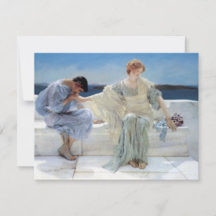 Ask Me No More by Alma Tadema Wedding RSVP Card
