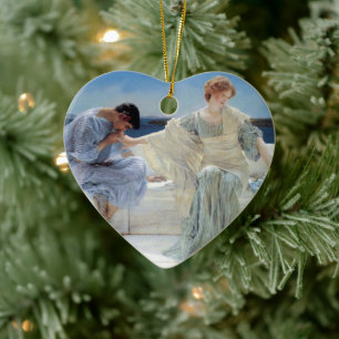 Ask Me No More by Sir Lawrence Alma Tadema Ceramic Ornament