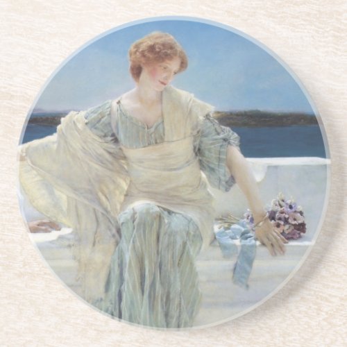 Ask Me No More by Sir Lawrence Alma Tadema Drink Coaster