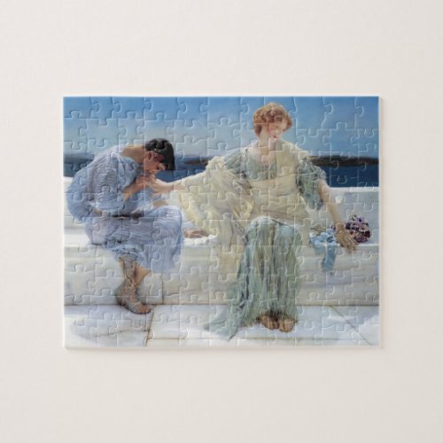 Ask Me No More by Sir Lawrence Alma Tadema Jigsaw Puzzle