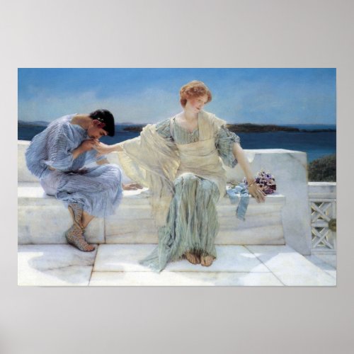 Ask Me No More by Sir Lawrence Alma Tadema Poster