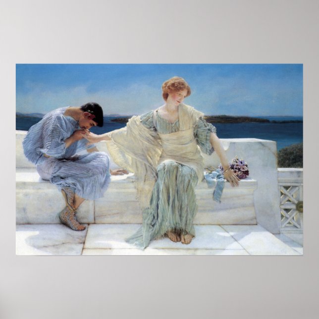 Ask Me No More by Sir Lawrence Alma Tadema Poster (Front)