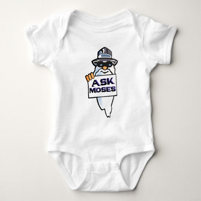 Ask Moses Baby Bodysuit (Front)