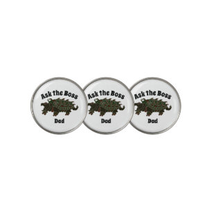 Ask the Boss Dad Alligator Snapping Turtle Golf Ball Marker