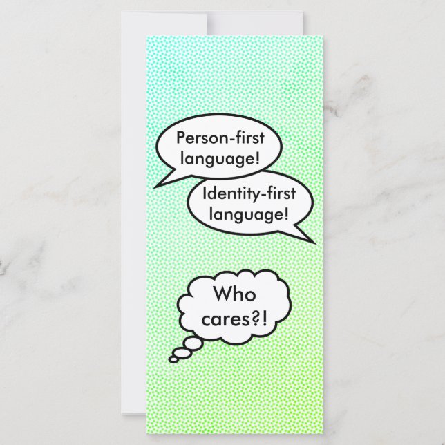 Ask the Person First (Front)