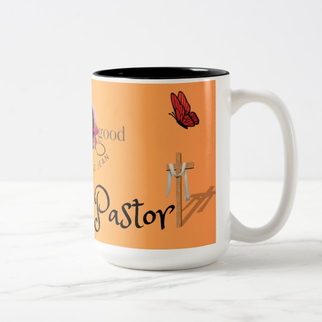 Ask yo Pastor  Two-Tone Coffee Mug (Right)