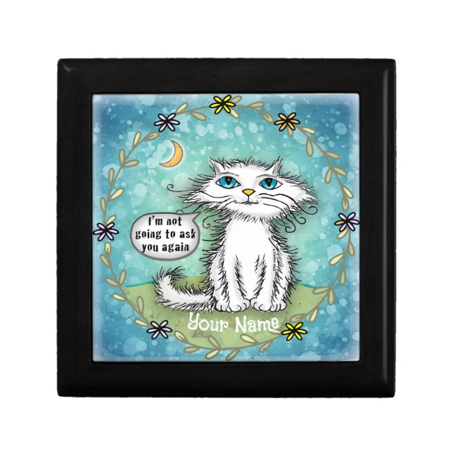 Ask You Scraggles Cat  Gift Box (Front)