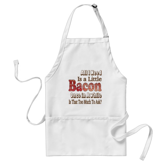 Asking for Bacon Adult Apron (Front)