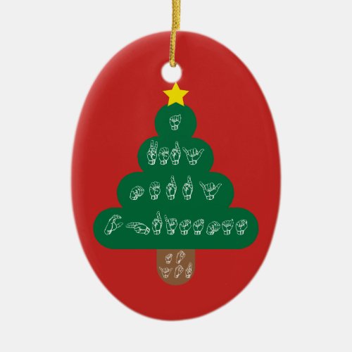 ASL _ A Very Merry Christmas To You Ornament