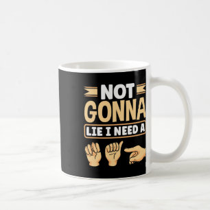 Asl Alphabet American Sing Language Asl Teacher I Coffee Mug