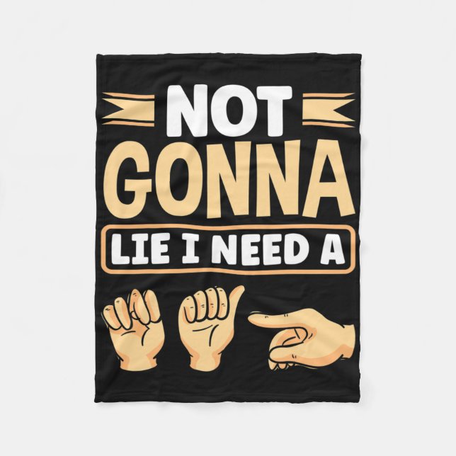 Asl Alphabet American Sing Language Asl Teacher I  Fleece Blanket (Front)