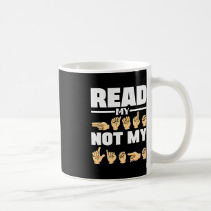 ASL Alphabet American Sing Language ASL Teacher Qu Coffee Mug