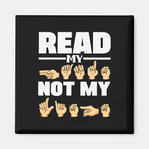 ASL Alphabet American Sing Language ASL Teacher Qu Magnet