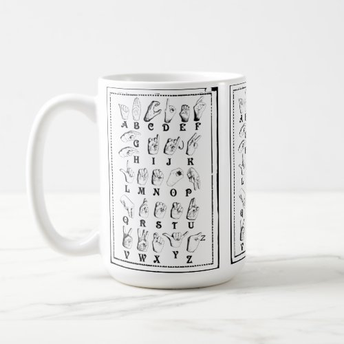 ASL Alphabet Coffee Mug