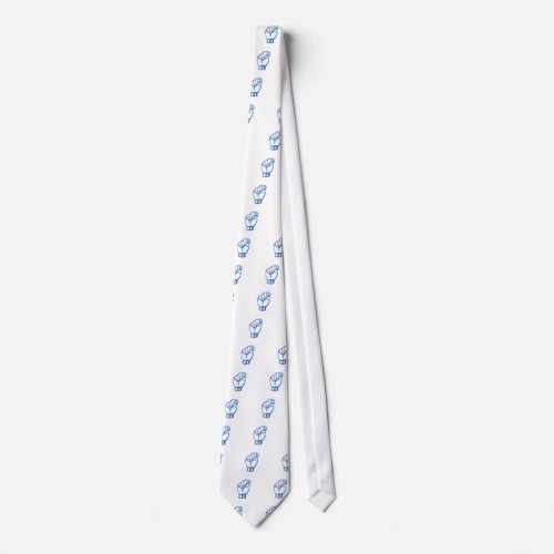 ASL Alphabet Letter T Neck Tie