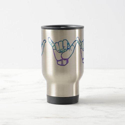 ASL American Manual Alphabet Letter Y Travel Mug