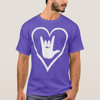ASL American Sign Language I love you T New Colo T-Shirt