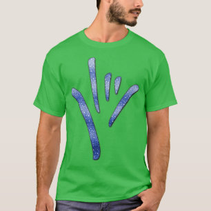 ASL  American Sign Language I love you T shirt  bl
