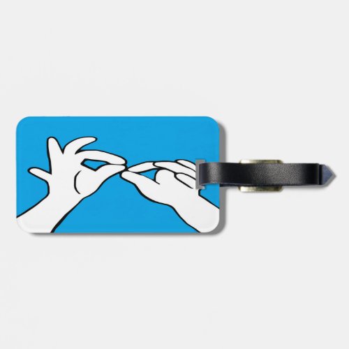 ASL American Sign Language INTERPRET Luggage Tag