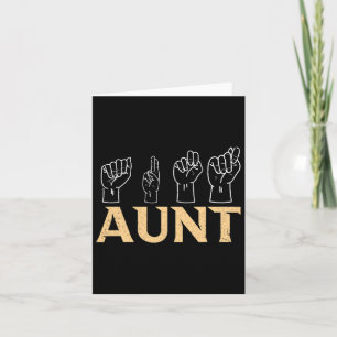 Asl American Sign Language Interpreter Deaf Awaren Card