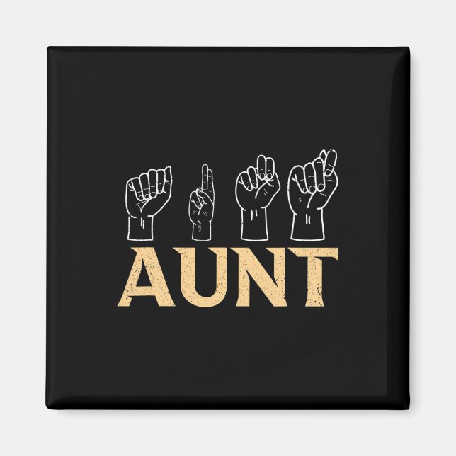 Asl American Sign Language Interpreter Deaf Awaren Magnet (Front)
