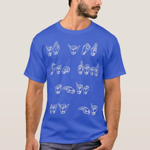 ASL American Sign Language T_Shirt