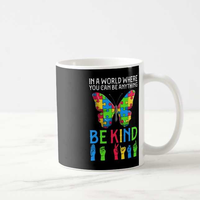 ASL Be Kind s1 ASL American Sign Language Coffee Mug (Right)