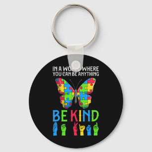 ASL Be Kind s1 ASL American Sign Language Keychain