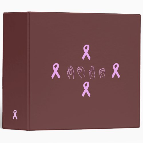 ASL Breast Cancer Hope Binder
