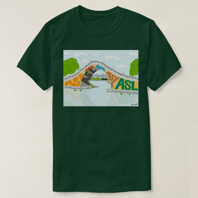 ASL Bridge ASL Foundation T-Shirt (Design Front)