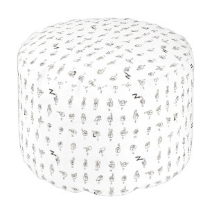 ASL Chart Pouf
