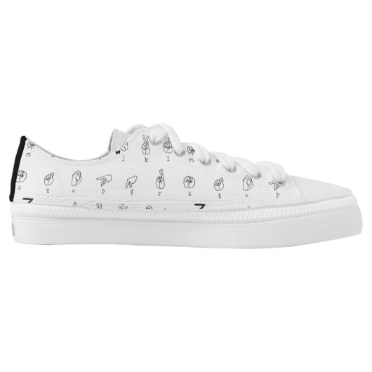 ASL Chart Shoes (Left Shoe Inside)