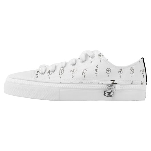 ASL Chart Shoes (Left Shoe Outside)