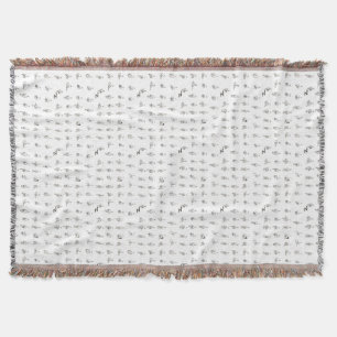 ASL Chart Throw Blanket