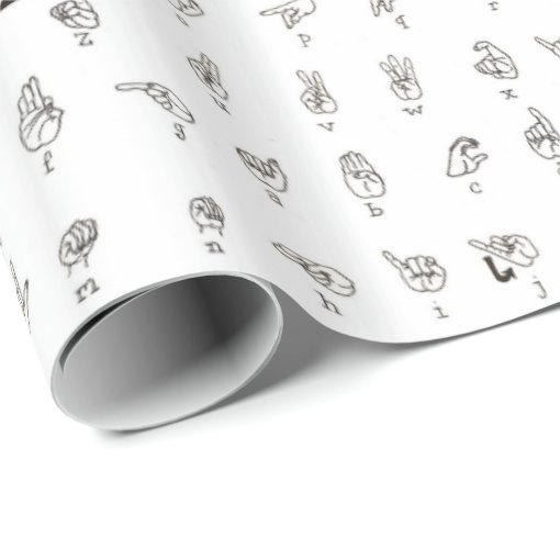 ASL Chart Wrapping Paper Zazzle
