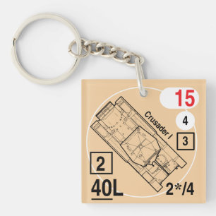 ASL Crusader I Keychain Fob