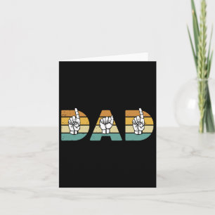 Asl Dad American Sign Language Deaf Awareness Supp Card