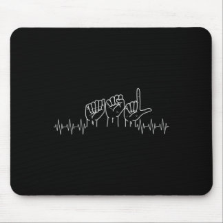 Asl Design For Asl Lover Deaf Day Awareness Mouse Pad