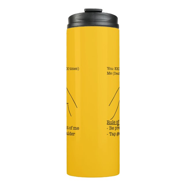 ASL Design - Rule of Thumb Thermal Tumbler (Front)