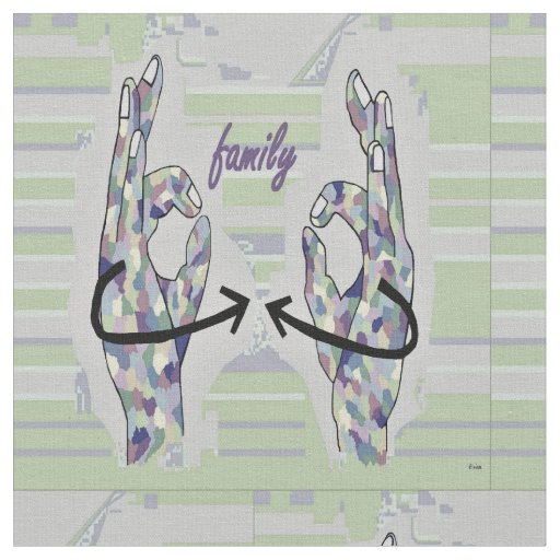 ASL Family Sewing Fabric