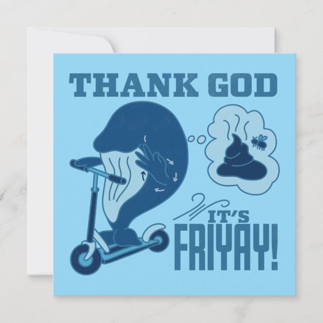 ASL Friday Design - Thank God It’s Friyay!  You Card (Front)
