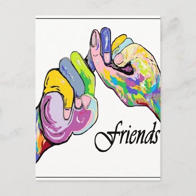ASL Friends Postcard (Front)
