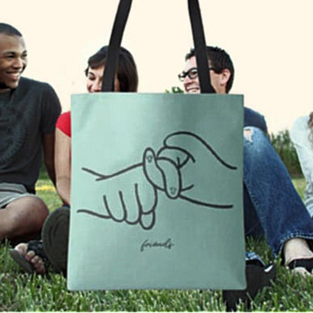 ASL Friends Tote Bag – Sign Language Statement (Creator Uploaded)