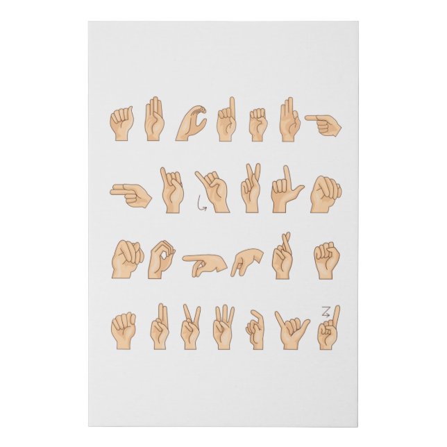 ASL Hand American Sign Language Gift (Front)