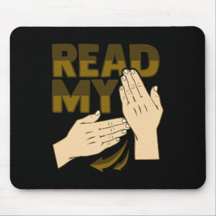 Asl Hand Gesture Deaf Hearing Loss Awareness 12  Mouse Pad