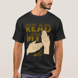 ASL Hand Gesture Deaf Hearing Loss Awareness 12 T-Shirt
