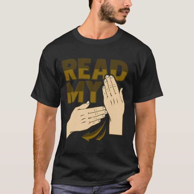 Asl Hand Gesture Deaf Hearing Loss Awareness 12  T-Shirt (Front)